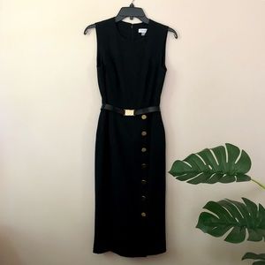 Calvin Klein Belted Pencil Dress